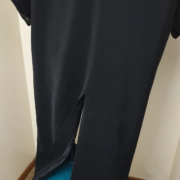 Anne Klein Black Maxi Hooded Coat Removable Hood Size 10 - Picture 5 of 11